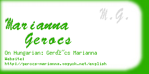 marianna gerocs business card